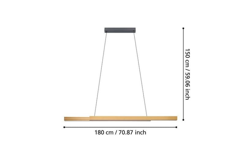 Kattopendel Eglo Montebuono Ruskea - Valaistus - Sisävalaistus & lamput - Ikkunavalaisimet - Ikkunavalaisin riippuva