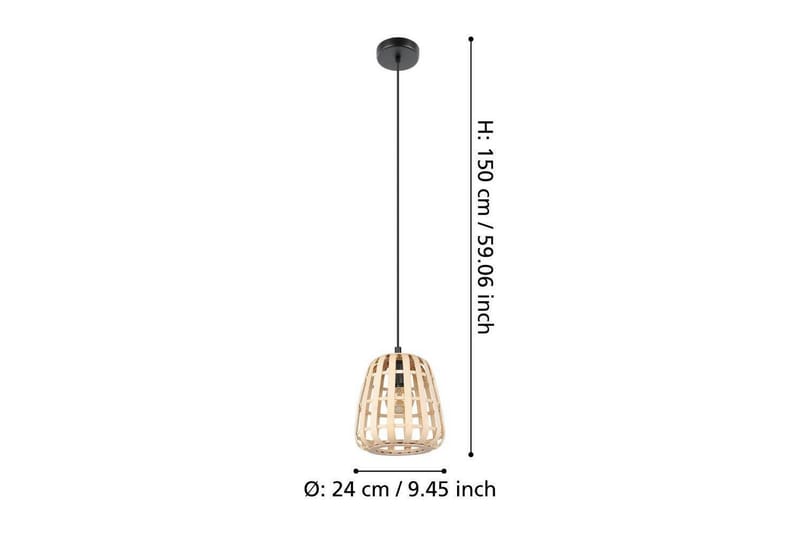 Kattopendel Eglo Montezuelo Puu 24 cm - 24 cm - Valaistus - Sisävalaistus & lamput - Ikkunavalaisimet - Ikkunavalaisin riippuva