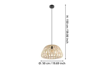 Kattopendel Eglo Montezuelo Puu 50 cm - 50 cm - Valaistus - Sisävalaistus & lamput - Ikkunavalaisimet - Ikkunavalaisin riippuva