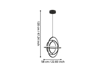Kattopendel Eglo Retornio Musta/Valkoinen 58 cm - 58 cm - Valaistus - Sisävalaistus & lamput - Ikkunavalaisimet - Ikkunavalaisin riippuva
