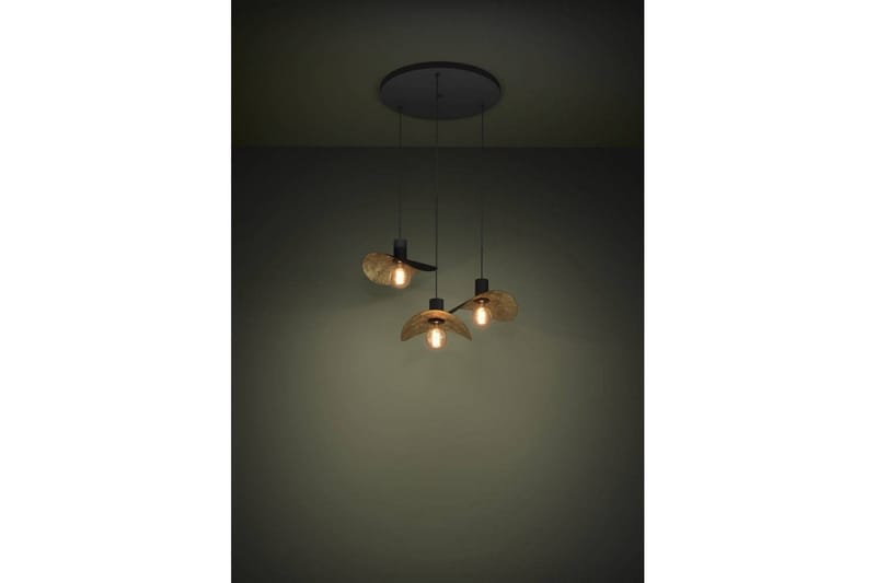 Kattopendel Eglo Saceda Musta/Kulta Kattovalaisinpaneeli, jossa 3 lamppua - Valaistus - Sisävalaistus & lamput - Ikkunavalaisimet - Ikkunavalaisin riippuva