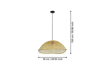 Kattopendel Eglo Sambucona Puu/Musta 72 cm - 72 cm - Valaistus - Sisävalaistus & lamput - Ikkunavalaisimet - Ikkunavalaisin riippuva