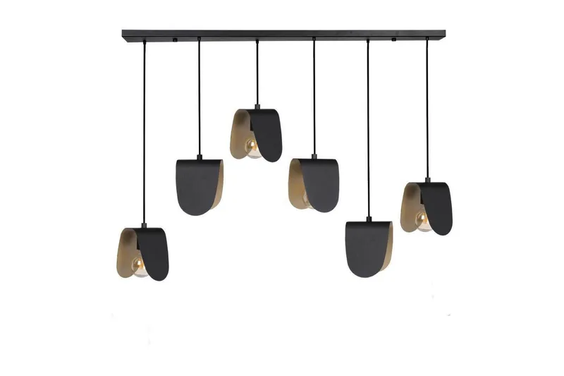 Kattopendel Eglo Serenara Musta/Kulta kuudella lampulla, undefined