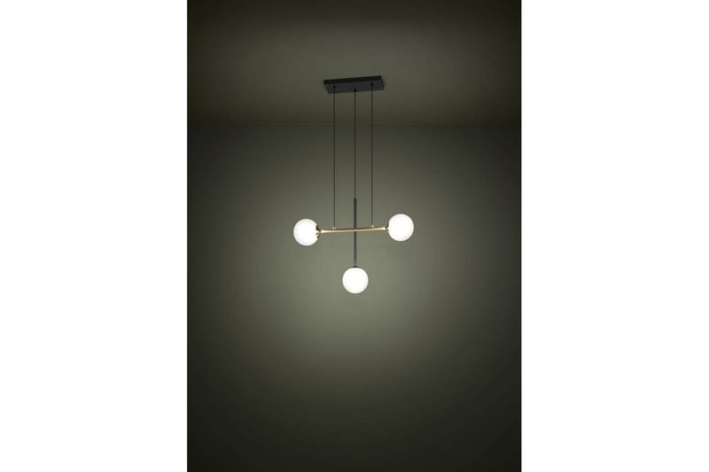 Kattopendel Eglo Paz Opalivalkoinen/Musta Messinki, jossa 3 Lamppua - Valaistus - Sisävalaistus & lamput - Ikkunavalaisimet - Ikkunavalaisin riippuva