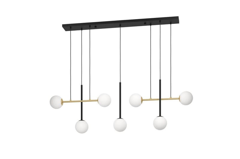 Kattopendel Eglo Paz Opalivalkoinen/Musta Messinki, jossa 7 Lamppua - Valaistus - Sisävalaistus & lamput - Ikkunavalaisimet - Ikkunavalaisin riippuva