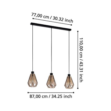 Kattovalaisin Adwickle 3 lampulla - 14,5 cm - Valaistus - Sisävalaistus & lamput - Ikkunavalaisimet - Ikkunavalaisin riippuva