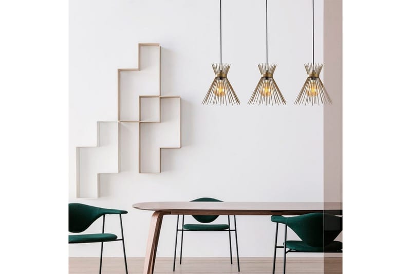 Kattovalaisin Afroz Musta Kolme pistorasiaa - Kolme pistorasiaa - Valaistus - Sisävalaistus & lamput - Ikkunavalaisimet - Ikkunavalaisin riippuva