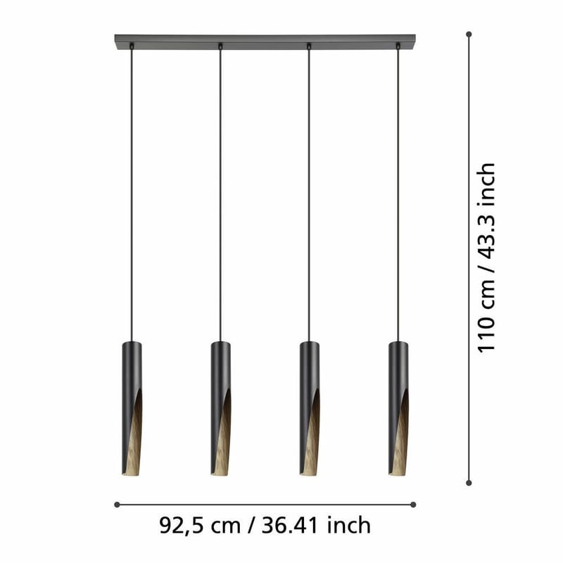 Kattovalaisin Barbotto med 4 lampor - 6 cm - Valaistus - Sisävalaistus & lamput - Ikkunavalaisimet - Ikkunavalaisin riippuva