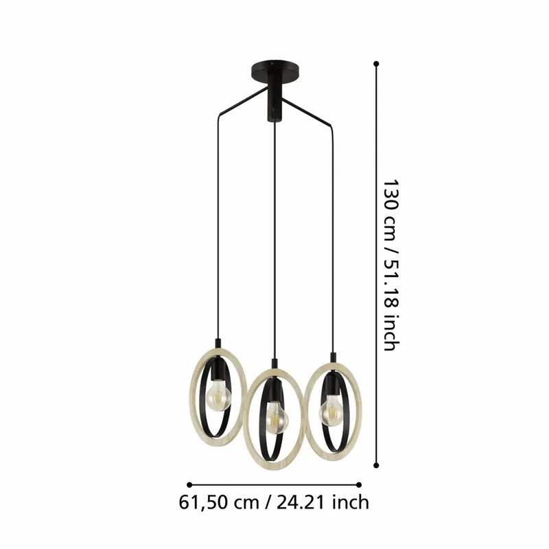 Kattovalaisin Basildon - 61,5 cm - Valaistus - Sisävalaistus & lamput - Ikkunavalaisimet - Ikkunavalaisin riippuva