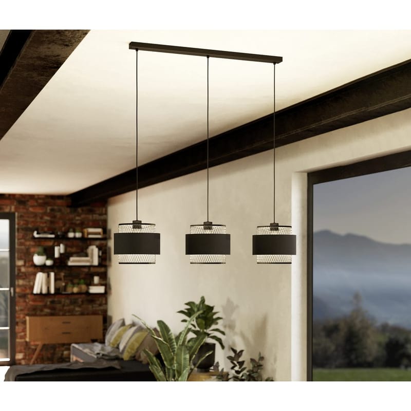 Kattovalaisin Bazely, 3 lampulla - 23 cm - Valaistus - Sisävalaistus & lamput - Ikkunavalaisimet - Ikkunavalaisin riippuva