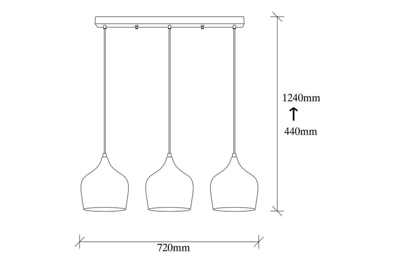 Kattovalaisin Chichela Kolme Vintage - Kulta - Valaistus - Sisävalaistus & lamput - Ikkunavalaisimet - Ikkunavalaisin riippuva