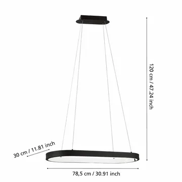 Kattovalaisin Codriales - 30 cm - Valaistus - Sisävalaistus & lamput - Ikkunavalaisimet - Ikkunavalaisin riippuva