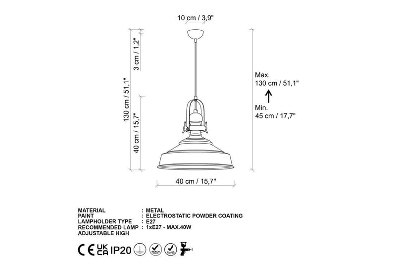 Kattovalaisin Käsityö Musta - Musta - Valaistus - Sisävalaistus & lamput - Ikkunavalaisimet - Ikkunavalaisin riippuva