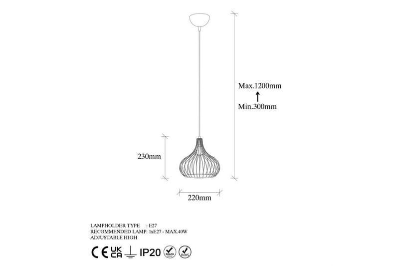Kattovalaisin Kiron Musta / Antiikki - Musta / Antiikki - Valaistus - Sisävalaistus & lamput - Ikkunavalaisimet - Ikkunavalaisin riippuva