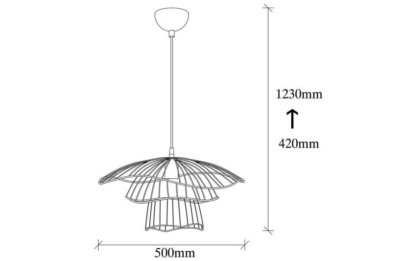 Kattovalaisin Majrula Kukka Musta - Musta - Valaistus - Sisävalaistus & lamput - Ikkunavalaisimet - Ikkunavalaisin riippuva