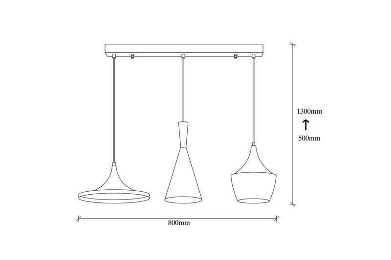 Kattovalaisin Mangol Setti Musta / Kulta - Kulta/Musta - Valaistus - Sisävalaistus & lamput - Ikkunavalaisimet - Ikkunavalaisin riippuva
