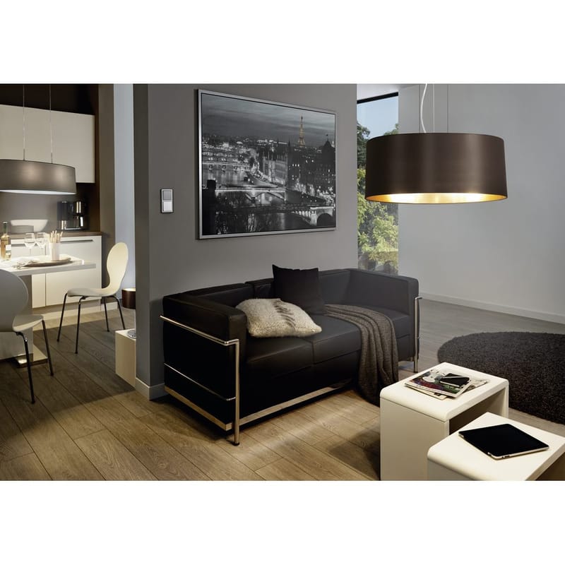 Kattovalaisin Maserlo 3 lampun kanssa - Mattanikkeli/musta - Valaistus - Sisävalaistus & lamput - Ikkunavalaisimet - Ikkunavalaisin riippuva