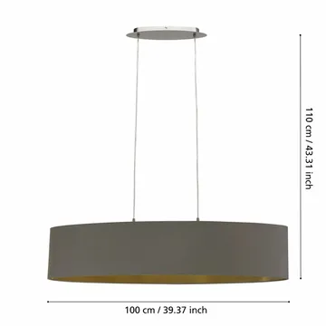 Kattovalaisin Maserlo lampun kanssa - 25 cm - Valaistus - Sisävalaistus & lamput - Ikkunavalaisimet - Ikkunavalaisin riippuva