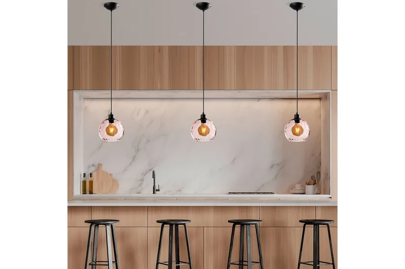 Kattovalaisin Mayur Vaaleanpunainen / Musta - Vaaleanpunainen / Musta - Valaistus - Sisävalaistus & lamput - Ikkunavalaisimet - Ikkunavalaisin riippuva