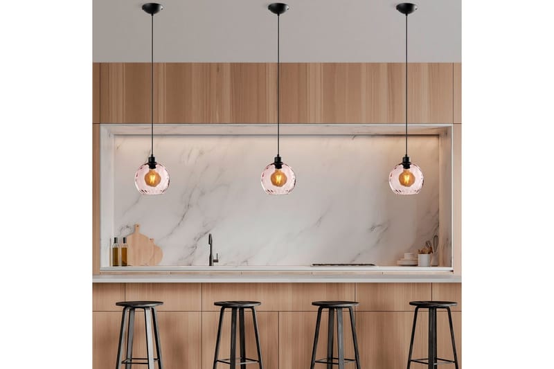 Kattovalaisin Mayur Vaaleanpunainen / Musta - Vaaleanpunainen / Musta - Valaistus - Sisävalaistus & lamput - Ikkunavalaisimet - Ikkunavalaisin riippuva