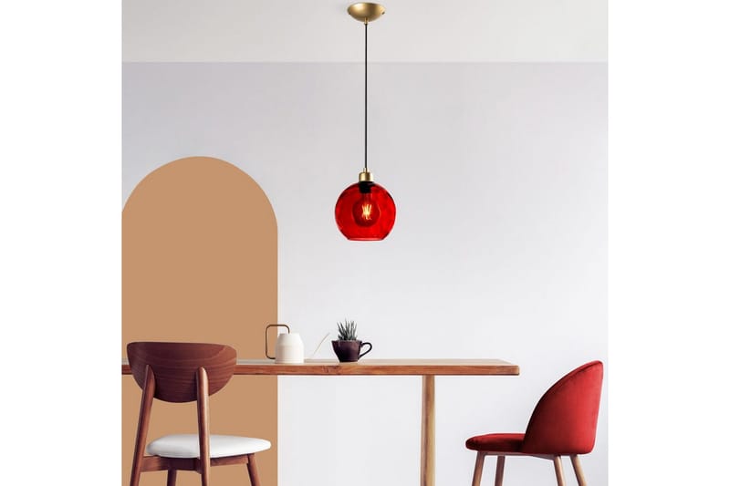 Kattovalaisin Mayur Punainen / Kulta - Punainen / Kulta - Valaistus - Sisävalaistus & lamput - Ikkunavalaisimet - Ikkunavalaisin riippuva