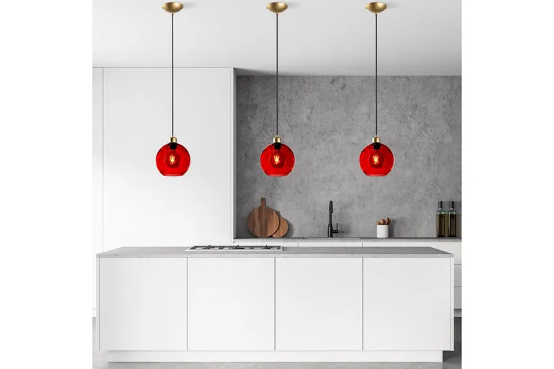 Kattovalaisin Mayur Punainen / Kulta - Punainen / Kulta - Valaistus - Sisävalaistus & lamput - Ikkunavalaisimet - Ikkunavalaisin riippuva