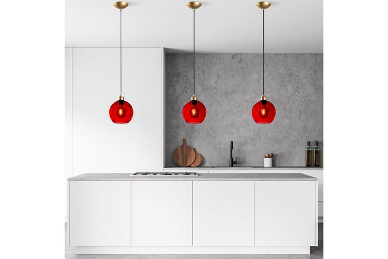 Kattovalaisin Mayur Punainen / Kulta - Punainen / Kulta - Valaistus - Sisävalaistus & lamput - Ikkunavalaisimet - Ikkunavalaisin riippuva