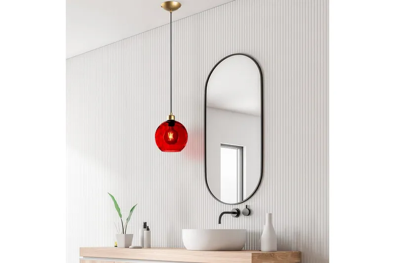 Kattovalaisin Mayur Punainen / Kulta - Punainen / Kulta - Valaistus - Sisävalaistus & lamput - Ikkunavalaisimet - Ikkunavalaisin riippuva