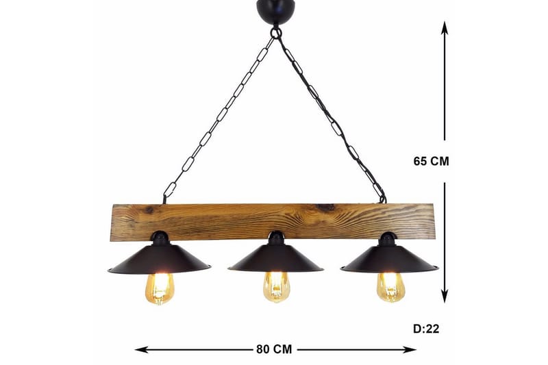Kattovalaisin Noveth Pähkinä / Musta - Musta/Tummanruskea - Valaistus - Sisävalaistus & lamput - Ikkunavalaisimet - Ikkunavalaisin riippuva