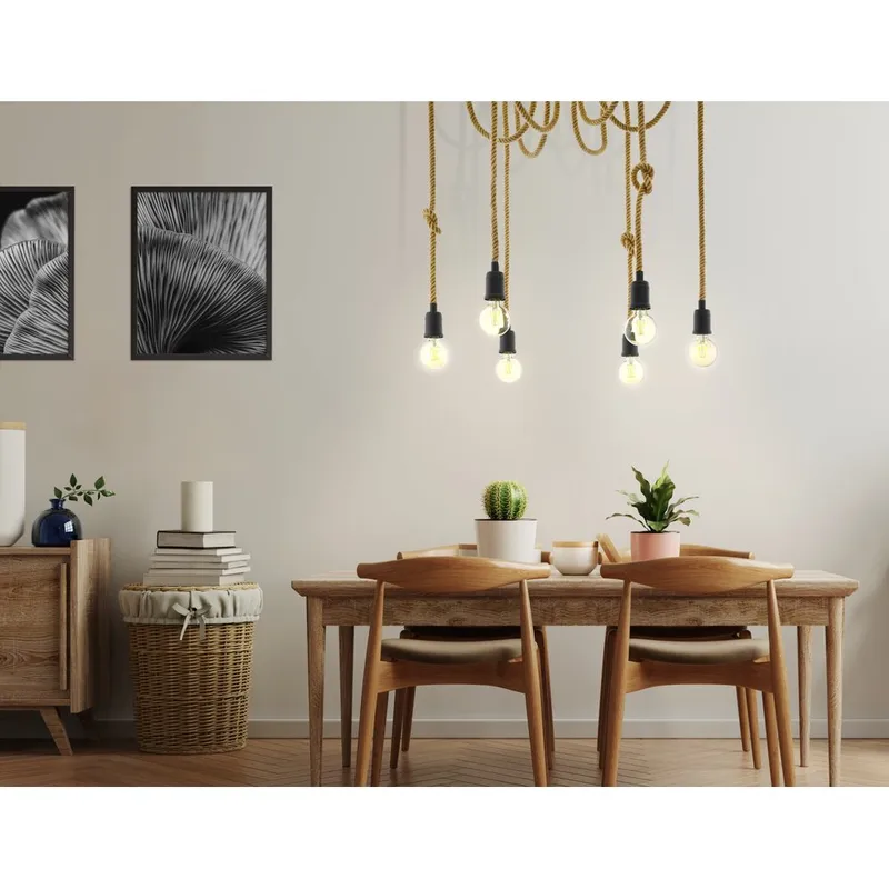 Kattovalaisin Rampside kuudella lampulla - 18 cm - Valaistus - Sisävalaistus & lamput - Ikkunavalaisimet - Ikkunavalaisin riippuva