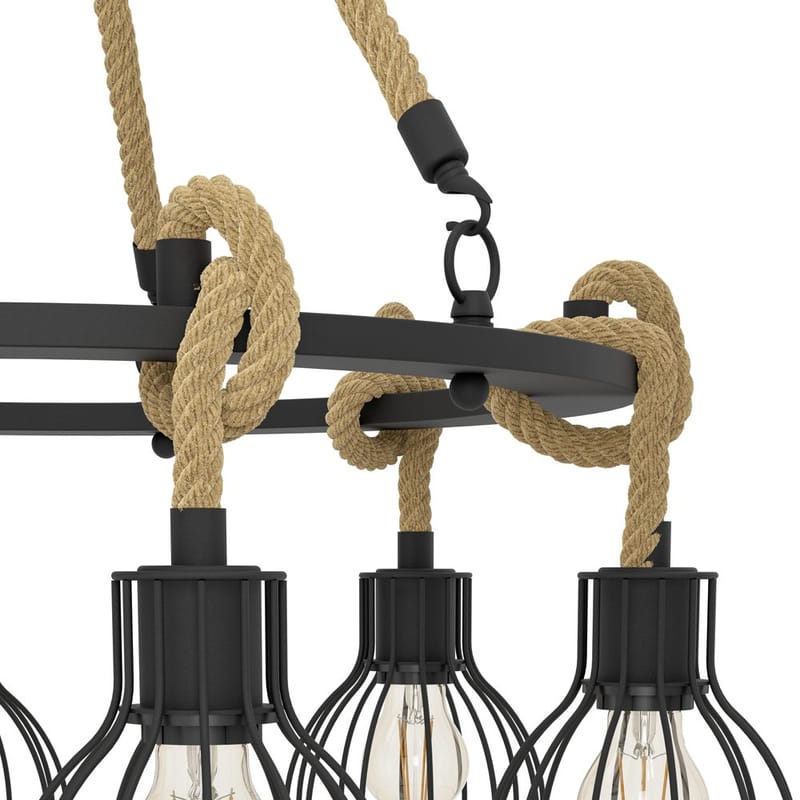 Kattovalaisin Rampside Pyöreä, jossa 6 Lamppua - 76 cm - Valaistus - Sisävalaistus & lamput - Ikkunavalaisimet - Ikkunavalaisin riippuva