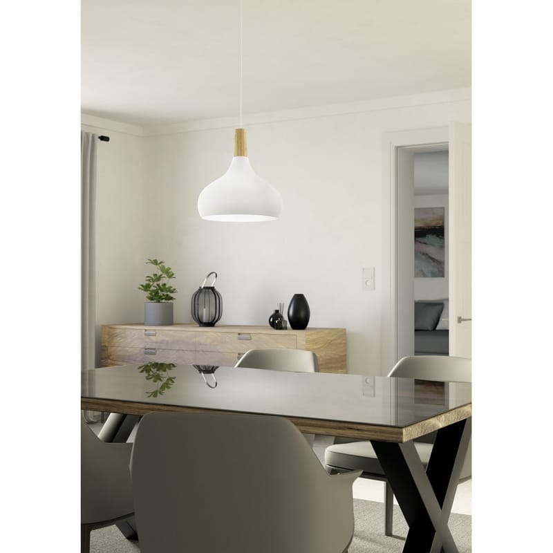 Kattovalaisin Sabinar - Valkoinen/Ruskea, 280 mm - Valaistus - Sisävalaistus & lamput - Ikkunavalaisimet - Ikkunavalaisin riippuva