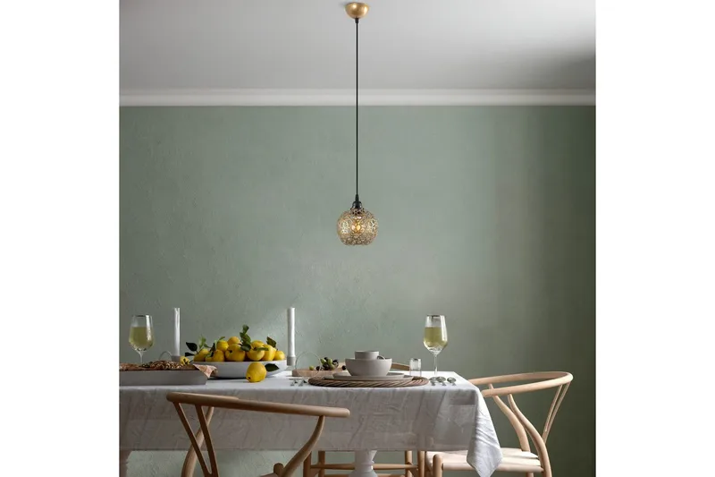 Kattovalaisin Silen Kulta Halkaisija: 17 cm - Halkaisija: 17 cm - Valaistus - Sisävalaistus & lamput - Ikkunavalaisimet - Ikkunavalaisin riippuva