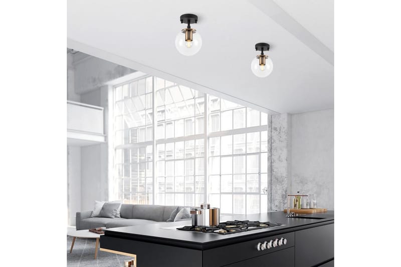 Kattovalaisin Sone Musta / Antiikki / Läpinäkyvä - Musta / Antiikki / Läpinäkyvä - Valaistus - Sisävalaistus & lamput - Ikkunavalaisimet - Ikkunavalaisin riippuva