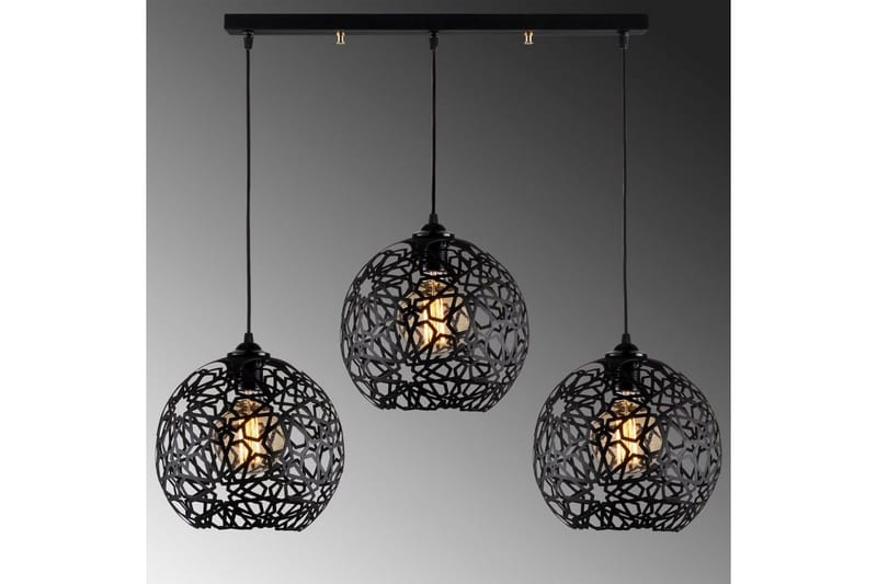 Kattovalaisin Sourab Masafumie Musta Kolme pistorasiaa - Kolme pistorasiaa - Valaistus - Sisävalaistus & lamput - Ikkunavalaisimet - Ikkunavalaisin riippuva