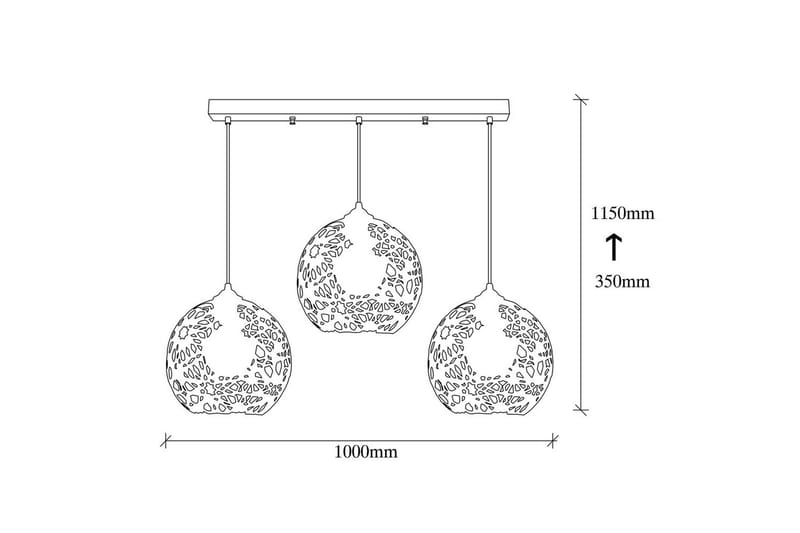 Kattovalaisin Sourab Masafumie Musta Kolme pistorasiaa - Kolme pistorasiaa - Valaistus - Sisävalaistus & lamput - Ikkunavalaisimet - Ikkunavalaisin riippuva