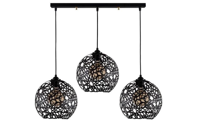 Kattovalaisin Sourab Masafumie Musta Kolme pistorasiaa - Kolme pistorasiaa - Valaistus - Sisävalaistus & lamput - Ikkunavalaisimet - Ikkunavalaisin riippuva