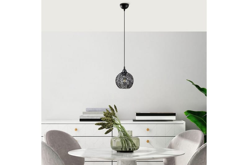 Kattovalaisin Souvik Musta - 17 x 17 x 118 cm - Valaistus - Sisävalaistus & lamput - Ikkunavalaisimet - Ikkunavalaisin riippuva