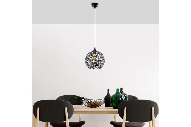 Kattovalaisin Souvik Musta - 25 x 25 x 126 cm - Valaistus - Sisävalaistus & lamput - Ikkunavalaisimet - Ikkunavalaisin riippuva