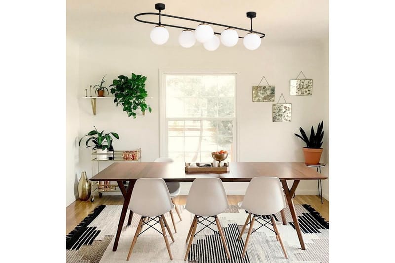 Kattovalaisin Wynel Musta / Valkoinen Kuusi kannatinta - Kuusi kannatinta - Valaistus - Sisävalaistus & lamput - Ikkunavalaisimet - Ikkunavalaisin riippuva