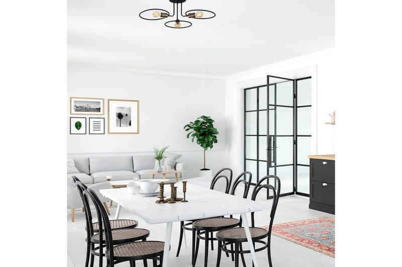 Kattovalaisin Ympyrä musta - Musta - Valaistus - Sisävalaistus & lamput - Ikkunavalaisimet - Ikkunavalaisin riippuva