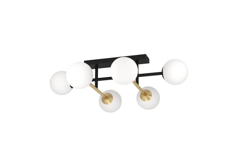 Kattovalaistus Eglo Paz Opalivalkoinen/Musta Messinki, jossa 6 Lamppua - Valaistus - Sisävalaistus & lamput - Ikkunavalaisimet - Ikkunavalaisin riippuva