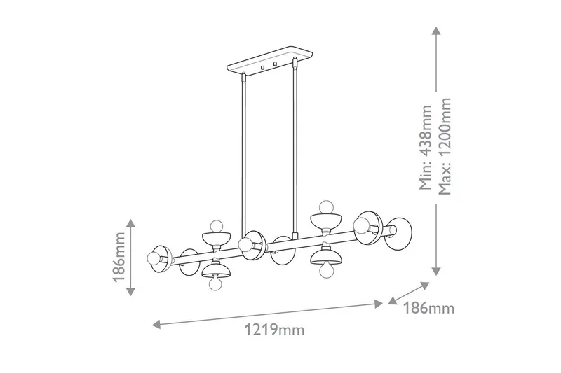 Palta Kichler Kattovalaisin - Valaistus - Sisävalaistus & lamput - Ikkunavalaisimet - Ikkunavalaisin riippuva