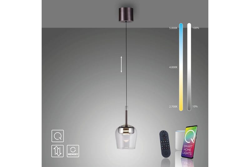 Q-Kon Paul Neuhaus Kattovalaisin - Valaistus - Sisävalaistus & lamput - Ikkunavalaisimet - Ikkunavalaisin riippuva