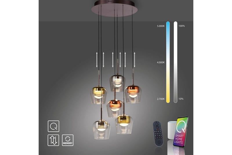 Q-Kon Paul Neuhaus Kattovalaisin - Valaistus - Sisävalaistus & lamput - Ikkunavalaisimet - Ikkunavalaisin riippuva