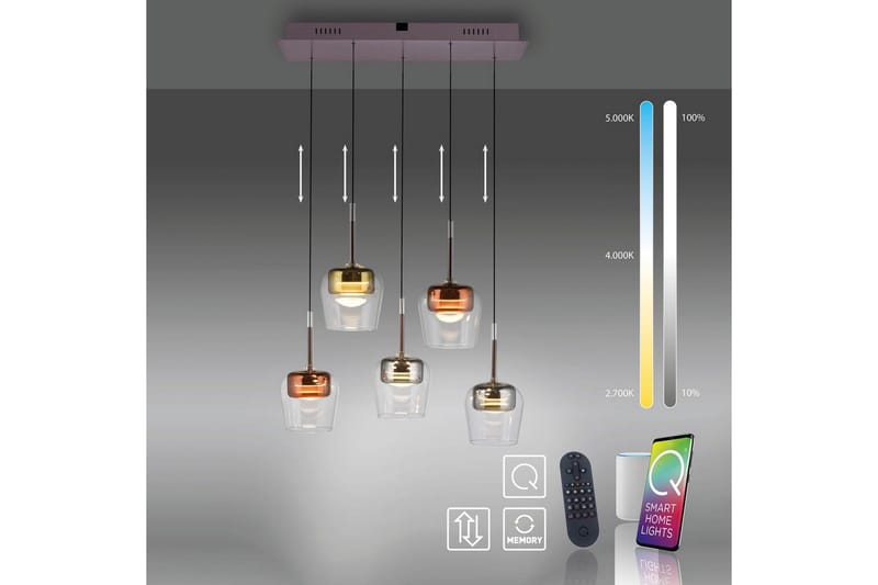 Q-Kon Paul Neuhaus Kattovalaisin - Valaistus - Sisävalaistus & lamput - Ikkunavalaisimet - Ikkunavalaisin riippuva