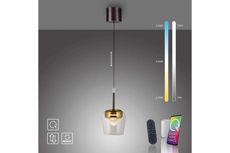 Q-Kon Paul Neuhaus Kattovalaisin - Valaistus - Sisävalaistus & lamput - Ikkunavalaisimet - Ikkunavalaisin riippuva