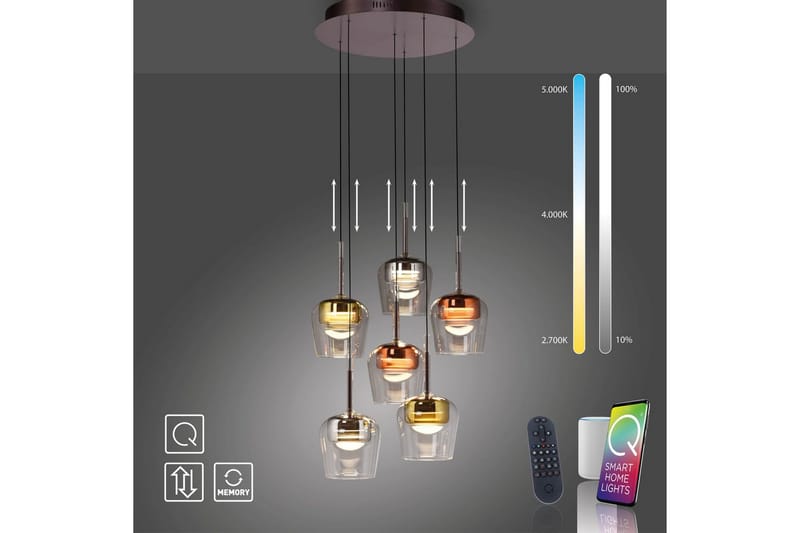 Q-Kon Paul Neuhaus Kattovalaisin - Valaistus - Sisävalaistus & lamput - Ikkunavalaisimet - Ikkunavalaisin riippuva