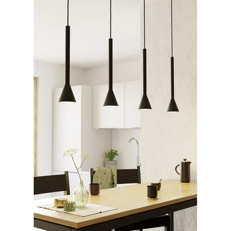 Riippuvalaisin Cortaderas, jossa on 4 lamppua - 113 cm - Valaistus - Sisävalaistus & lamput - Ikkunavalaisimet - Ikkunavalaisin riippuva