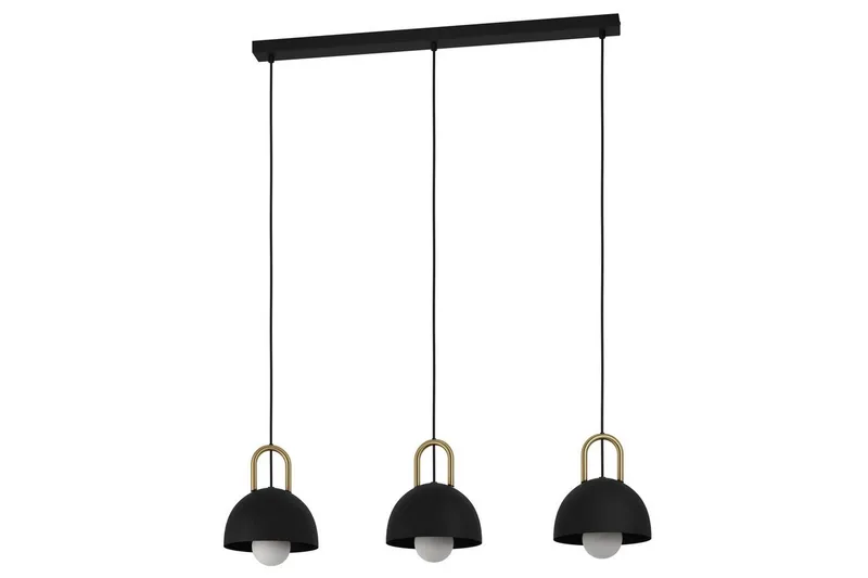 Riippuvalaisin Eglo Calmanera 3 Lamppua Musta, Messinki, Musta/Messinki